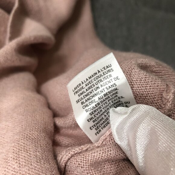 Leith Bell Sleeve Sweater Womens S Blush Pink Wool Blend Crewneck Knit - Picture 10 of 10